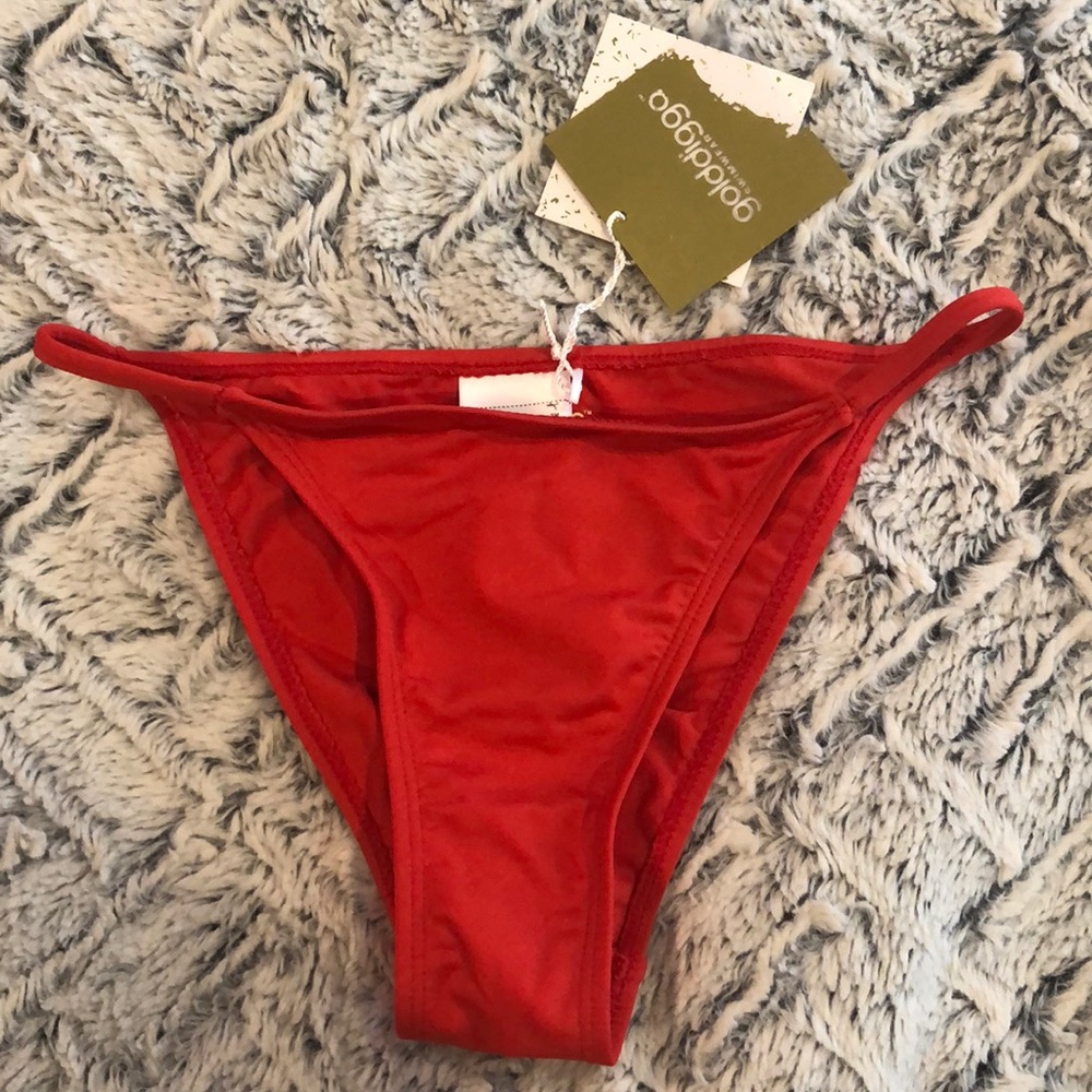 Brand new XS w/ tags red Golddigga bikini bottom,